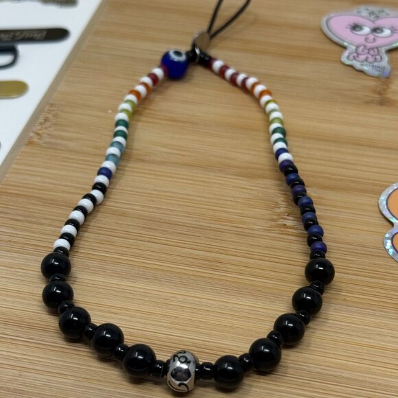 Evil Eye LTD EDITION | Authentic Handmade | String Ting | Wristlet Phone Strap - Picture 3 of 5